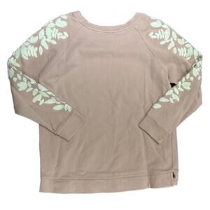 Wishlist Womens Mauve Long Sleeve Sweatshirt with Embellished Sleeves Medium